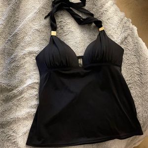 Black tankini top